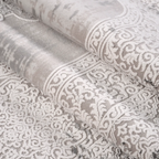SHARED | Datca Persian Style Medallion Distressed Vintage Look Grey C photo 3