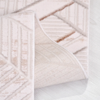 SHARED | Waterlight Cream Geometric Diamond Modern Machine Woven Livi photo 2