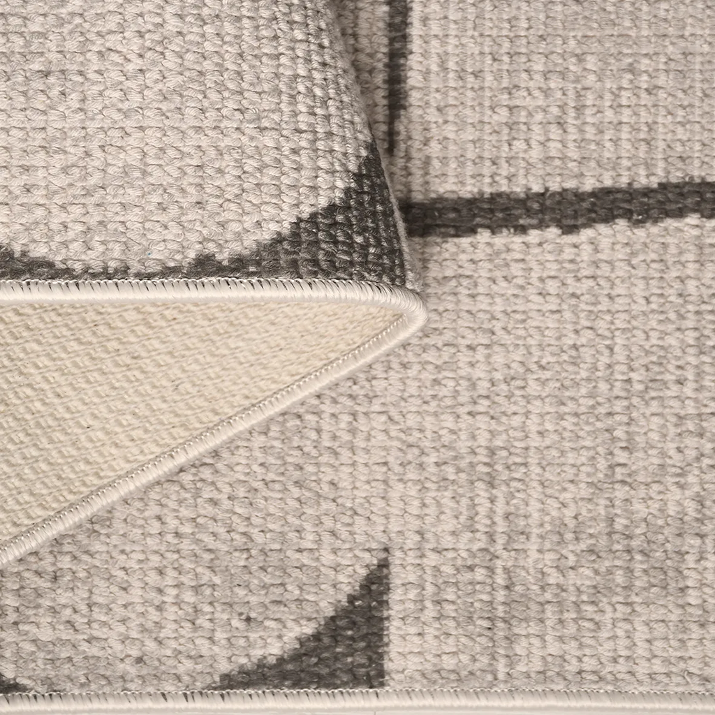 SHARED | Campanile Cream Grey Scandinavian Geometric Machine Woven Li photo 3