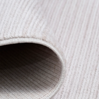 SHARED | Scree Cream Beige Modern Striped Machine Woven Living Room B photo 3