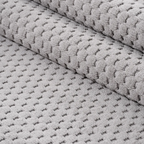 SHARED | Borage Grey Ivory Modern Geometric Machine Woven Living Room photo 3