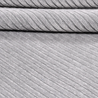 SHARED | Oakford Grey Silver Striped Modern Machine Woven Living Room photo 3