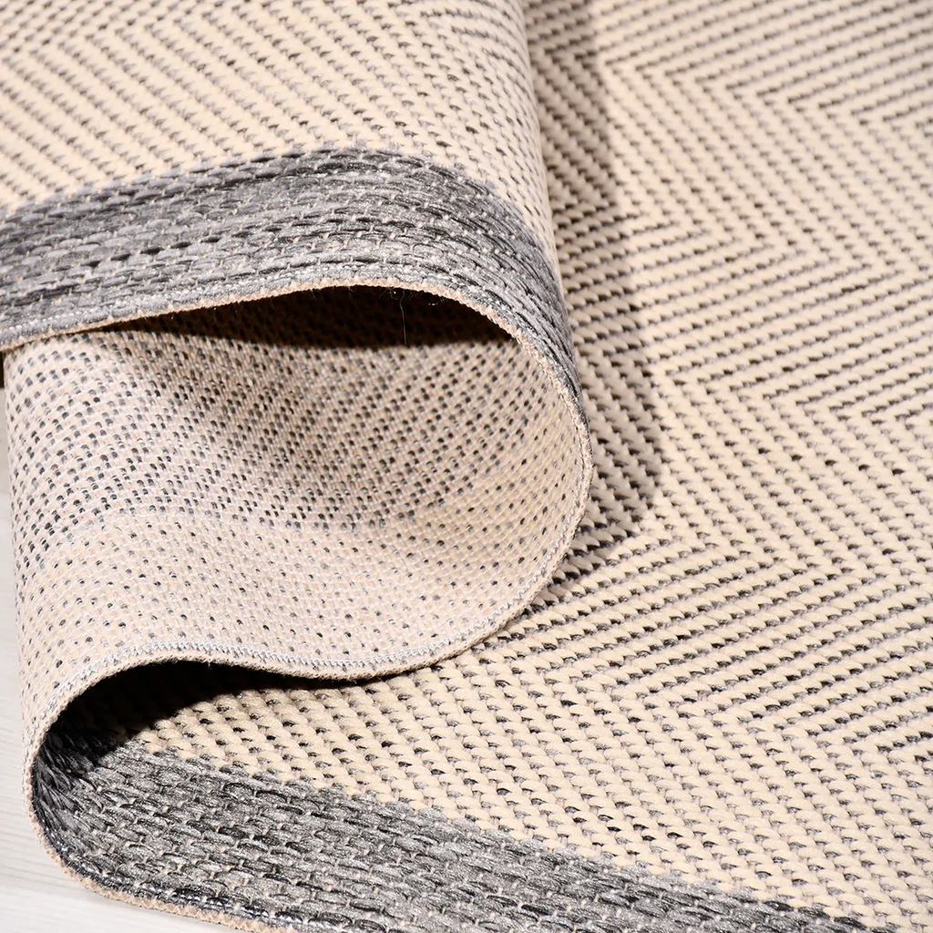 SHARED | Sloe Cream Charcoal Grey Scandinavian Geometric Machine Wove photo 3