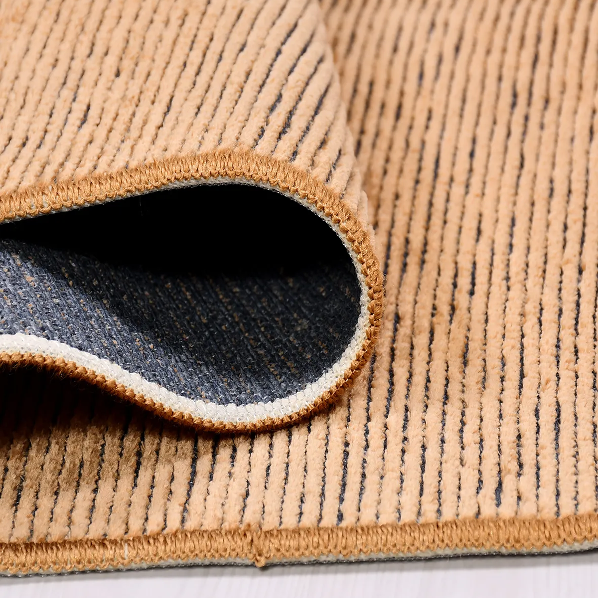 SHARED | Marigold Terracotta Solid Modern Machine Woven Fringe Living photo 3