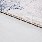 SHARED | Almond Cream Navy Abstract Modern Machine Woven Living Room  photo 3