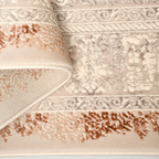 SHARED | Bastion Cream Grey Traditional Damask Machine Woven Living R photo 3