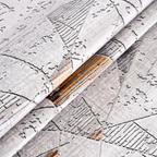 SHARED | Tarn Modern Geometric Distressed Cream Grey Rust Machine Wov photo 3