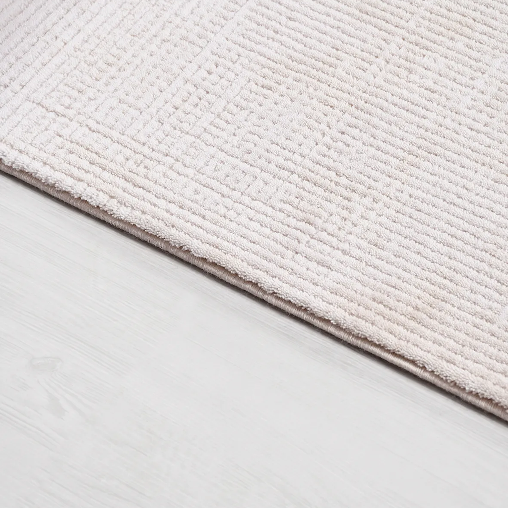 SHARED | Quarry Cream Abstract Modern Machine Woven Living Room Bedro photo 3