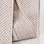 SHARED | Rotunda Cream Solid Flatweave Look Machine Woven Modern Livi photo 2