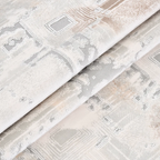 SHARED | Figtree Modern Abstract Machine Woven Cream Grey Rust Living photo 3