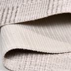 SHARED | Pumice Cream Beige Checkered Modern Machine Woven Living Roo photo 3