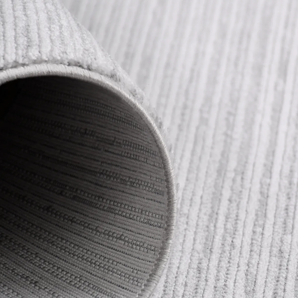 SHARED | Scarp Light Grey Modern Striped Machine Woven Living Room Be photo 3
