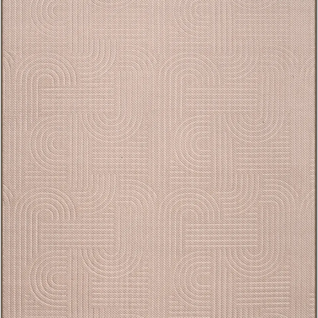 SHARED | Mead Blush Pink Modern Geometric Machine Woven Living Room B photo 3