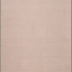 SHARED | Mead Blush Pink Modern Geometric Machine Woven Living Room B photo 3