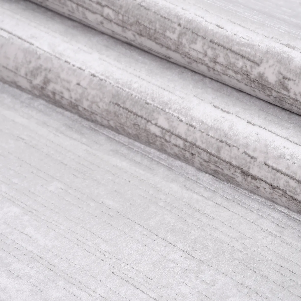 SHARED | Wold Grey Abstract Modern Machine Woven Bordered Living Room photo 3