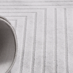 SHARED | Chervil Light Grey Geometric Modern Machine Woven Living Roo photo 3