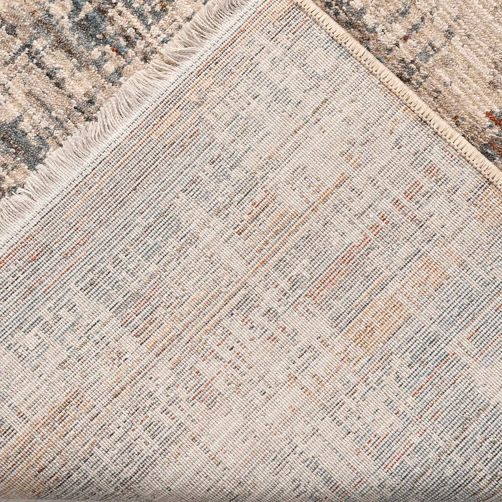 SHARED | Vervain Modern Abstract Machine Woven Beige Grey Rust Living photo 3