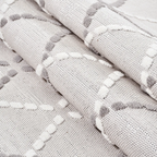 SHARED | Betony Cream Grey Moroccan Style Diamond Trellis Machine Wov photo 3