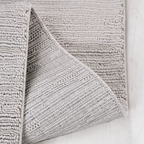 SHARED | Transept Ivory Solid Modern Machine Woven Fringe Living Room photo 2
