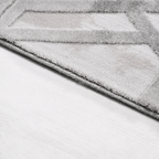 SHARED | Palisade Grey Geometric Modern Machine Woven Living Room Bed photo 3