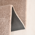 SHARED | Forecourt Taupe Beige Solid Shag Scandinavian Machine Woven  photo 3