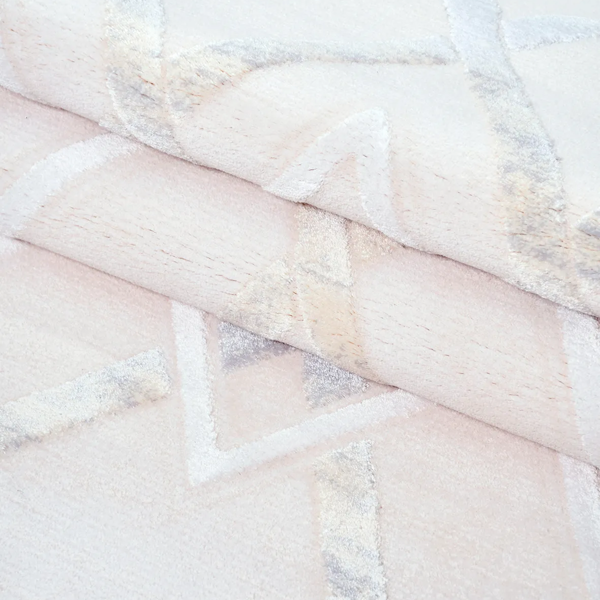 SHARED | Pinnacle Cream Lilac Geometric Modern Machine Woven Living R photo 3