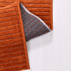 SHARED | Mullein Terracotta Rust Striped Modern Machine Woven Living  photo 3