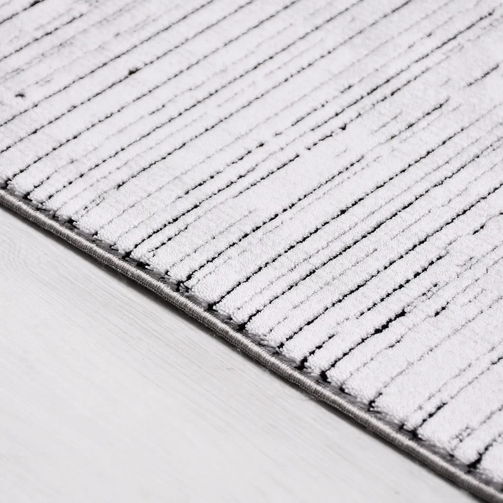 SHARED | Spur Cream Grey Abstract Modern Machine Woven Living Room Be photo 3