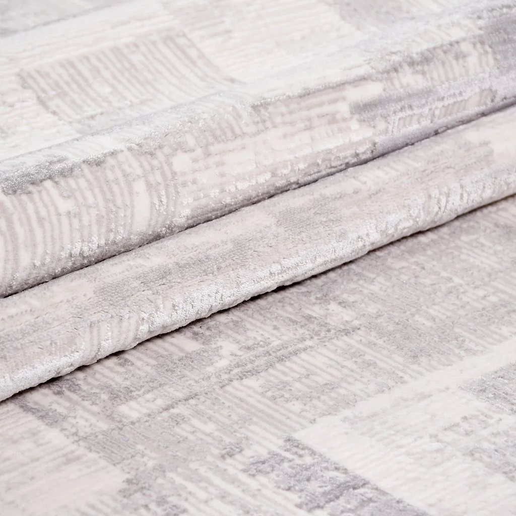 SHARED | Conservatory Grey Ivory Abstract Modern Machine Woven Living photo 3
