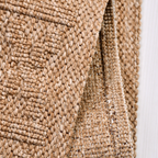 SHARED | Yarrow Tan Boho Geometric Diamond Machine Woven Living Room  photo 3