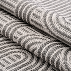 SHARED | Headland Grey Cream Modern Geometric Machine Woven Living Ro photo 3