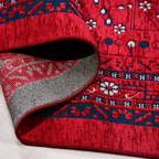 SHARED | Assos Persian Style Traditional Medallion Red Navy Machine W photo 3