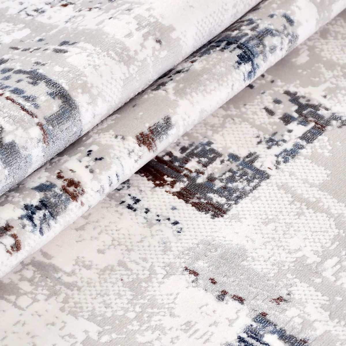 SHARED | Bluff Cream Grey Abstract Modern Machine Woven Living Room B photo 4