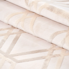SHARED | Oasis Cream Beige Geometric Diamond Lattice Modern Machine W photo 4