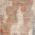 SHARED | Valerian Terracotta Cream Abstract Modern Machine Woven Livi photo 4