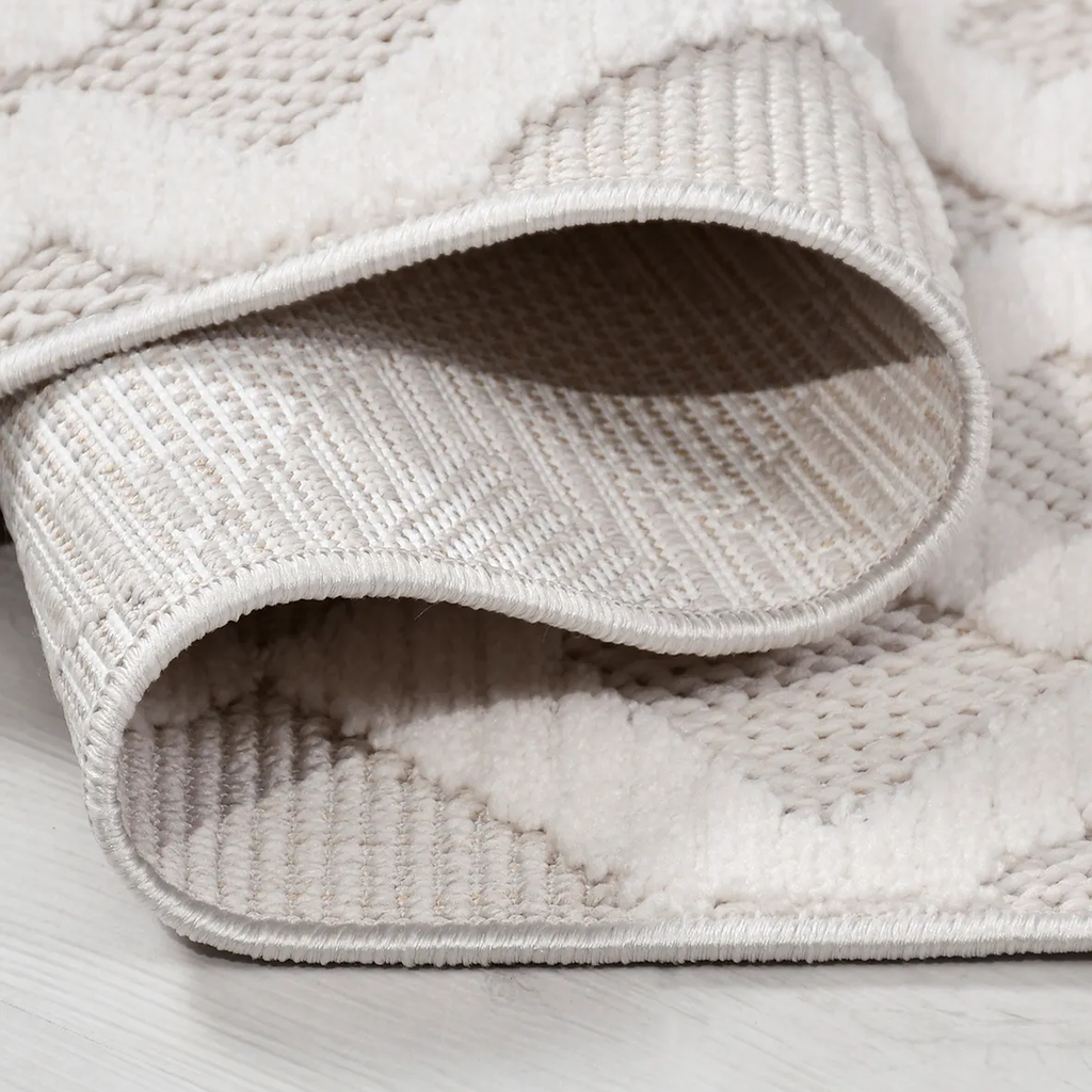 SHARED | Loggia Ivory Cream Geometric Diamond Transitional Modern Mac photo 3
