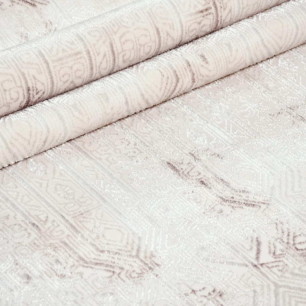 SHARED | Hurst Cream Grey Abstract Modern Machine Woven Living Room B photo 4