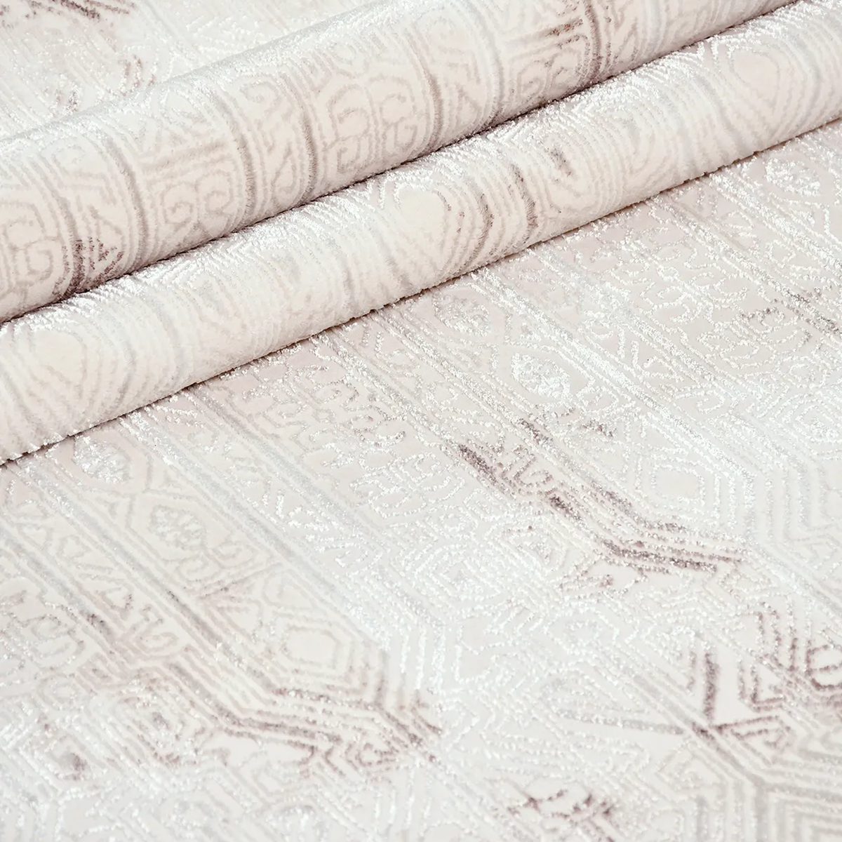 SHARED | Hurst Cream Grey Abstract Modern Machine Woven Living Room B photo 4