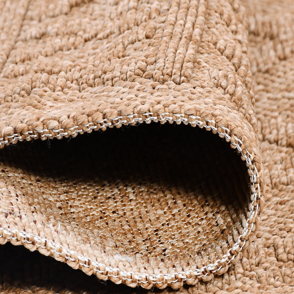 SHARED | Yarrow Tan Boho Geometric Diamond Machine Woven Living Room  photo 4