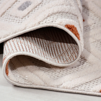 SHARED | Nave Ivory Geometric Diamond Machine Woven Transitional Mode photo 3