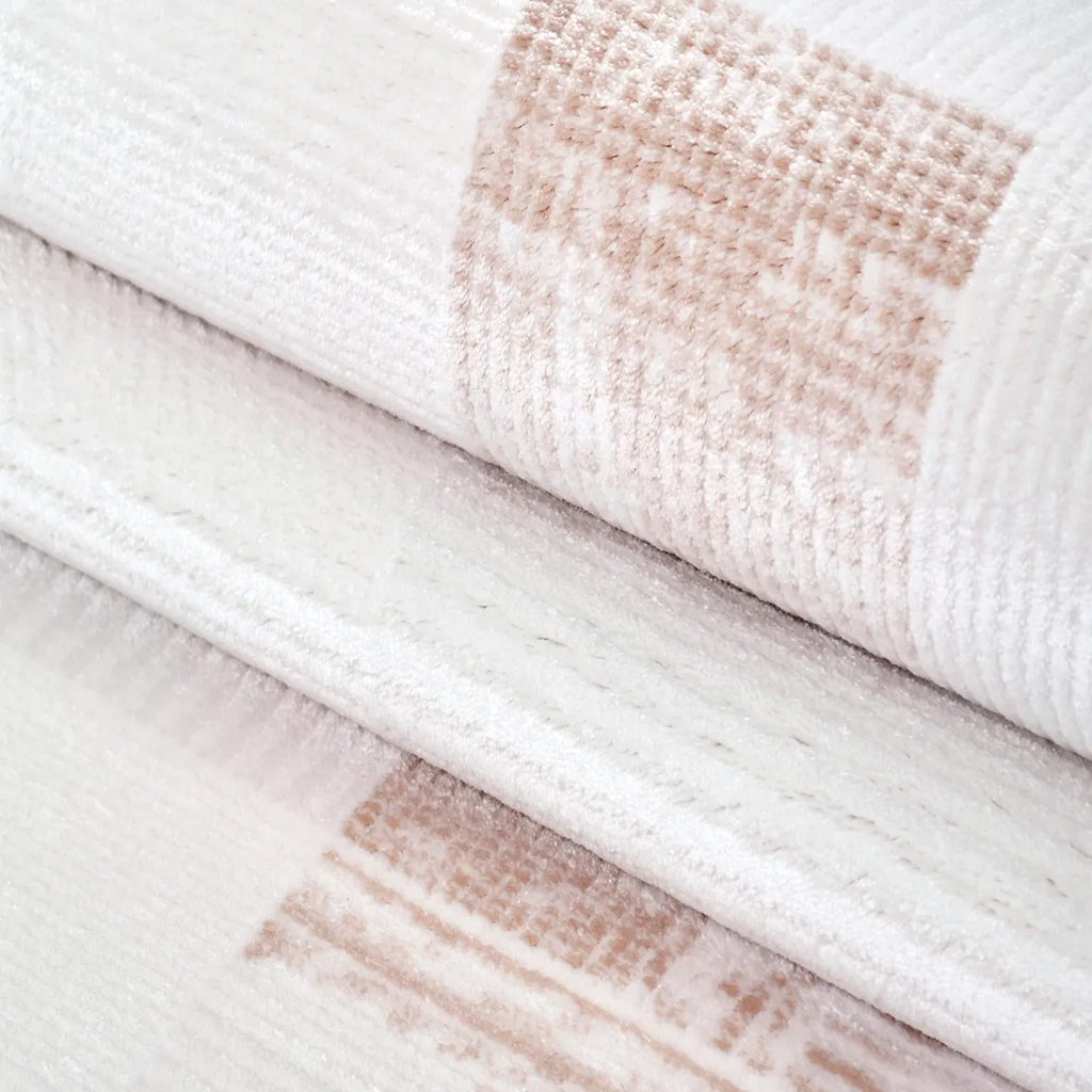 SHARED | Afterglow Blush Pink Cream Abstract Modern Machine Woven Liv photo 4