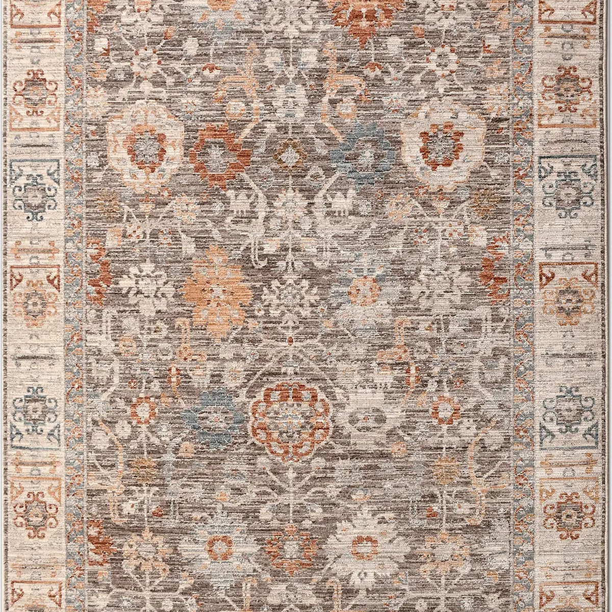 SHARED | Viburnum Taupe Cream Persian Style Traditional Distressed Vi photo 4