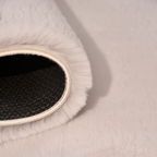 SHARED | Ephesus Blush Pink Solid Shaggy Faux Fur Machine Woven Glam  photo 4