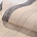 SHARED | Sloe Cream Charcoal Grey Scandinavian Geometric Machine Wove photo 4