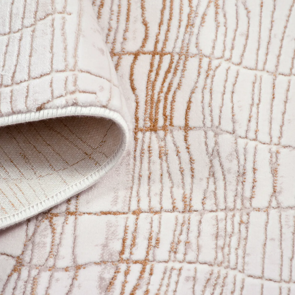 SHARED | Dovecote Cream Blush Abstract Modern Machine Woven Living Ro photo 4