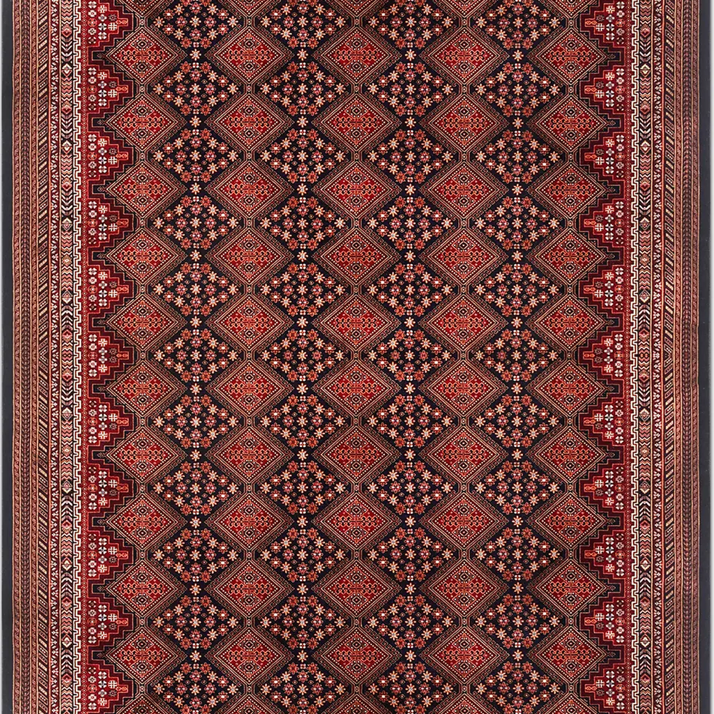 SHARED | Siderite Persian Style Traditional Red Navy Cream Machine Wo photo 4