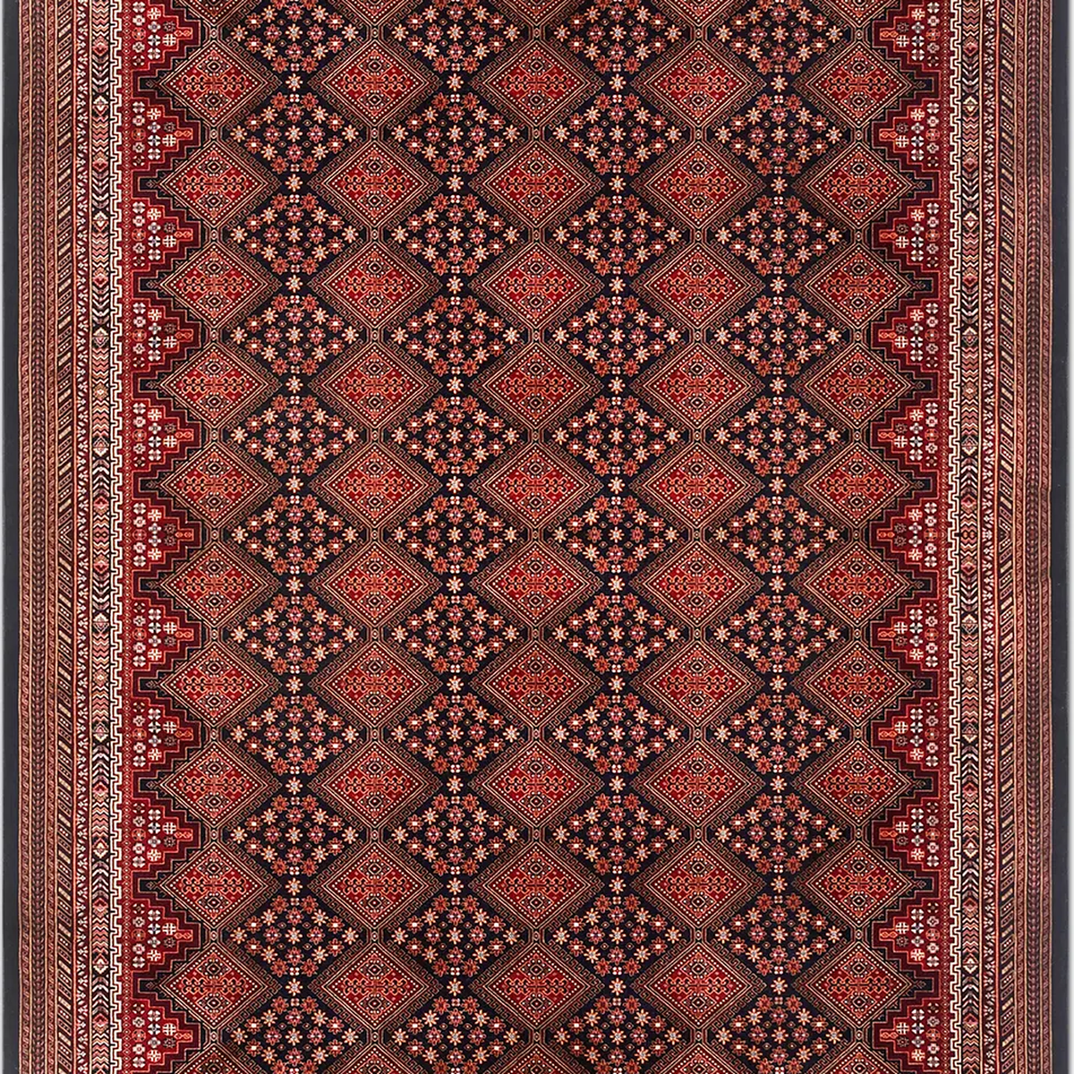 SHARED | Siderite Persian Style Traditional Red Navy Cream Machine Wo photo 4