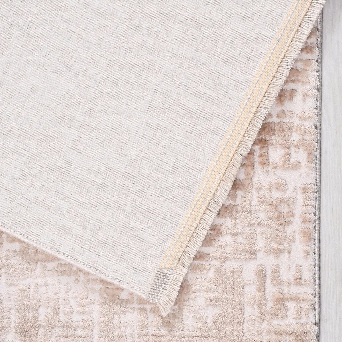 SHARED | Bursa Blush Taupe Abstract Modern Machine Woven Cream Beige  photo 4