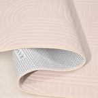 SHARED | Halcyon Cream Ivory Geometric Arch Modern Machine Woven Livi photo 4