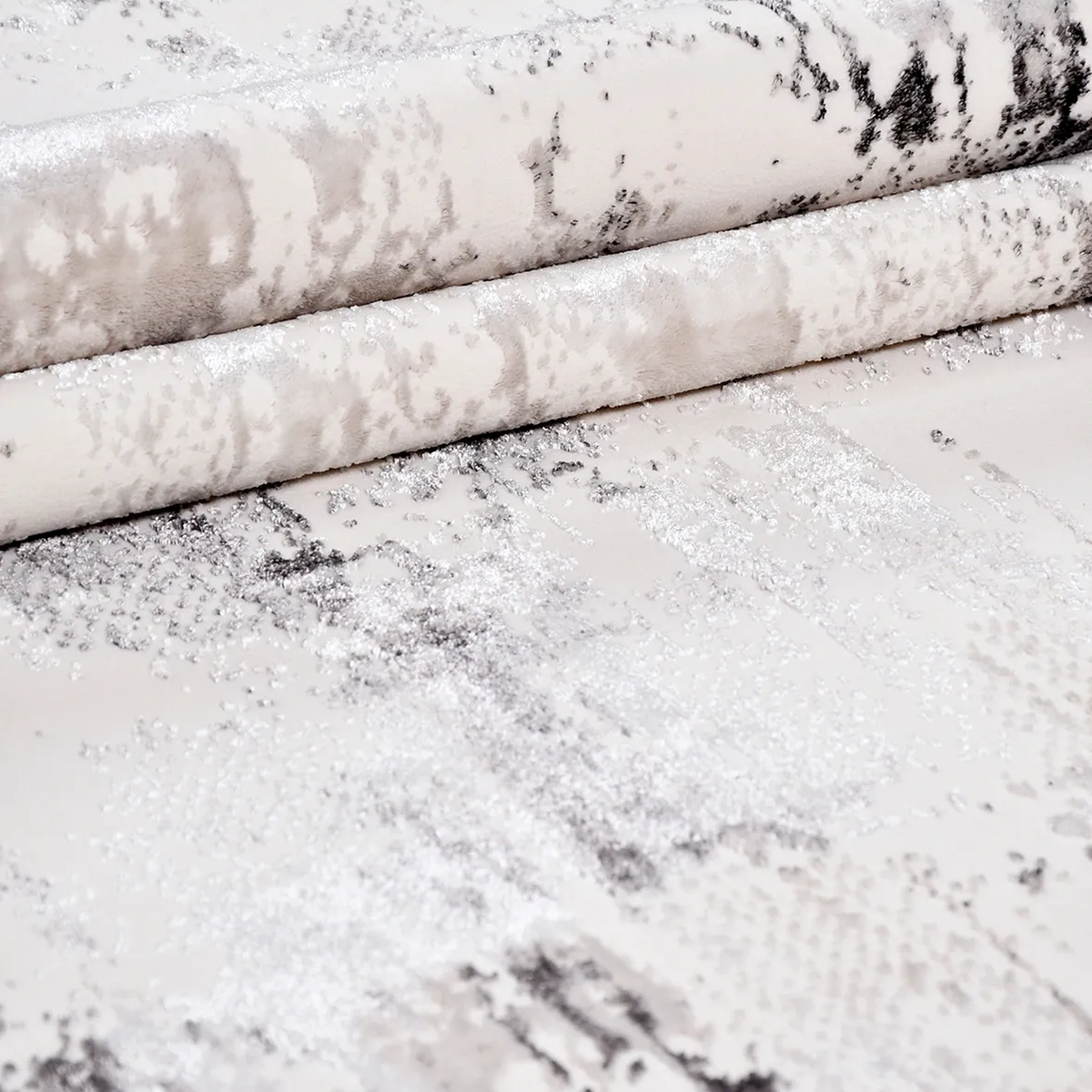 SHARED | Apricot Cream Grey Abstract Modern Machine Woven Living Room photo 4